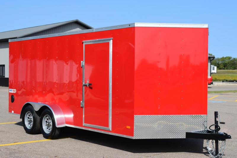 2021 BRAVO HERO 7x16 ENCLOSED CARGO TRAILER 2021 BRAVO HERO 7x16 ENCLOSED CARGO TRAILER