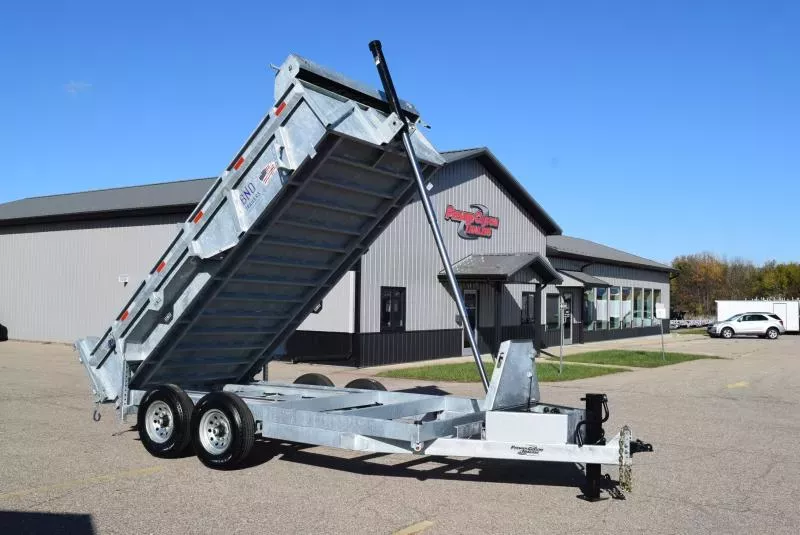 BND 7x14 14K GALVANIZED DUMP TRAILER