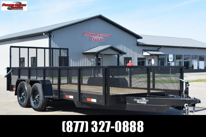 BND 16' LANDSCAPE UTILITY TRAILER w/ MESH SIDES BND 16' LANDSCAPE UTILITY TRAILER w/ MESH SIDES