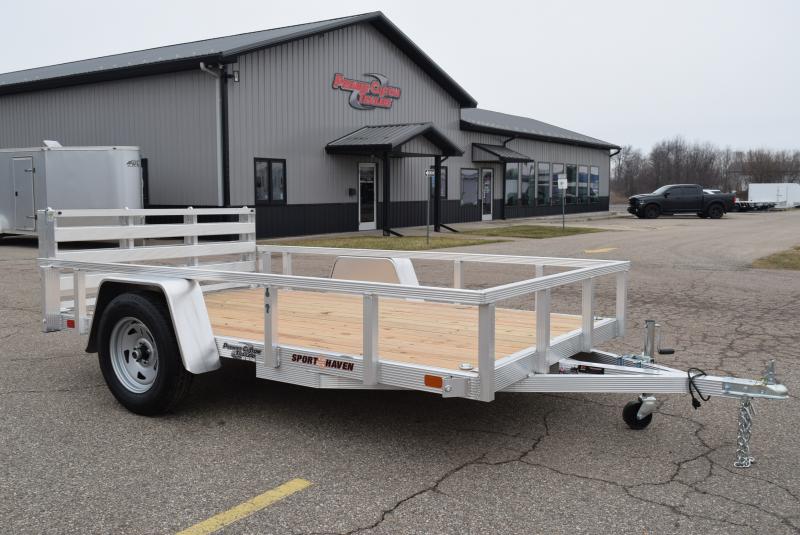 SPORT HAVEN 6x10 OPEN UTILITY TRAILER w/ BI-FOLD RAMP GATE