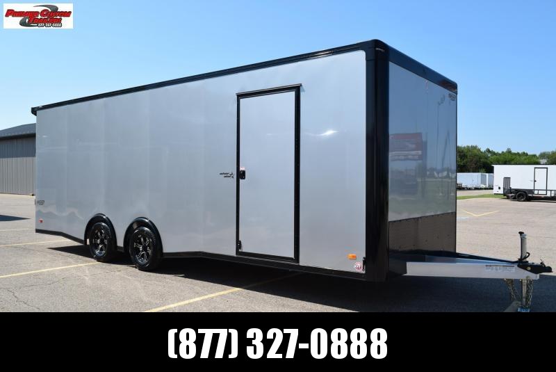 BRAVO SILVER STAR 24' ALUMINUM ENCLOSED *MIDNIGHT EDITION* RACE HAULER w/ INTERIOR PACKAGE BRAVO SILVER STAR 24' ALUMINUM ENCLOSED *MIDNIGHT EDITION* RACE HAULER w/ INTERIOR PACKAGE