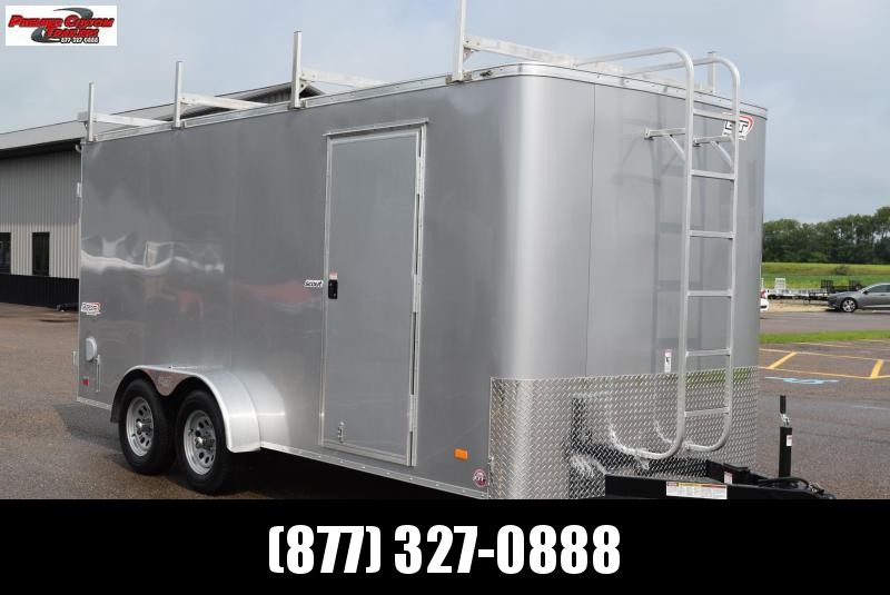 BRAVO 7x16 SCOUT ENCLOSED CONTRACTOR TRAILER w/ REAR DOUBLE DOORS BRAVO 7x16 SCOUT ENCLOSED CONTRACTOR TRAILER w/ REAR DOUBLE DOORS