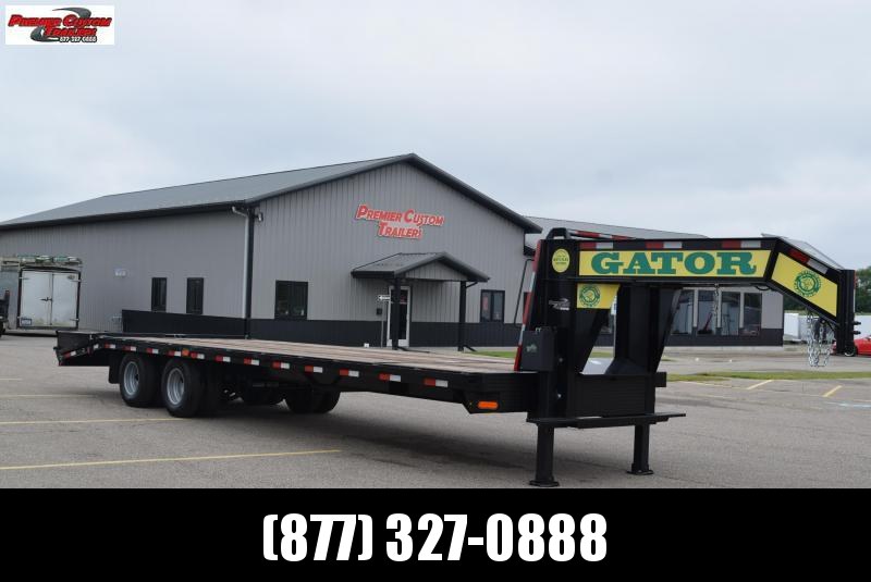 GATORMADE 25'+5' ELITE GOOSENECK HEAVY EQUIPMENT TRAILER w/ HYDRAULIC JACKS GATORMADE 25'+5' ELITE GOOSENECK HEAVY EQUIPMENT TRAILER w/ HYDRAULIC JACKS
