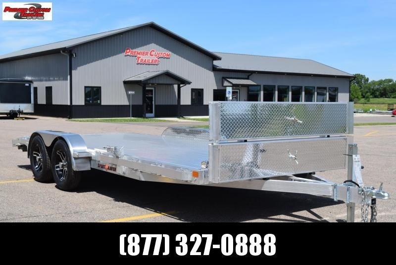 SPORT HAVEN 18' DELUXE ALUMINUM OPEN CAR HAULER SPORT HAVEN 18' DELUXE ALUMINUM OPEN CAR HAULER