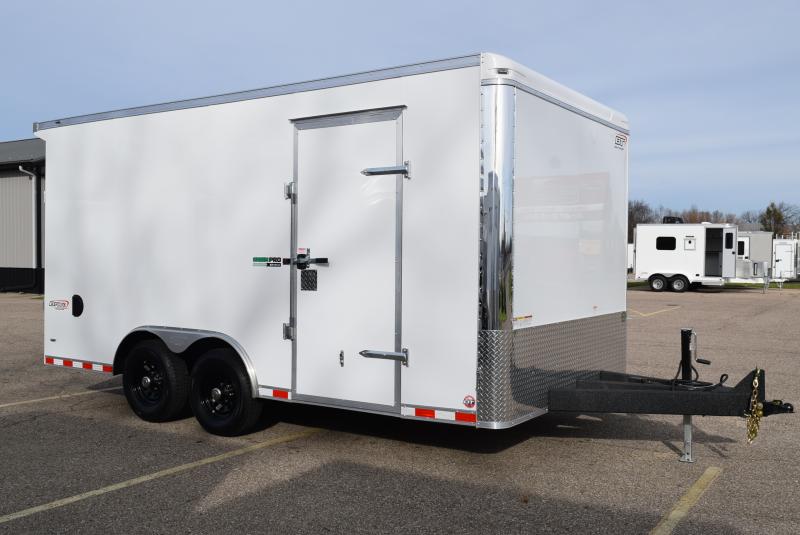 BRAVO STAR 8.5x16 GREENPRO ENCLOSED LANDSCAPE CARGO TRAILER w/ POLYCOR EXTERIOR