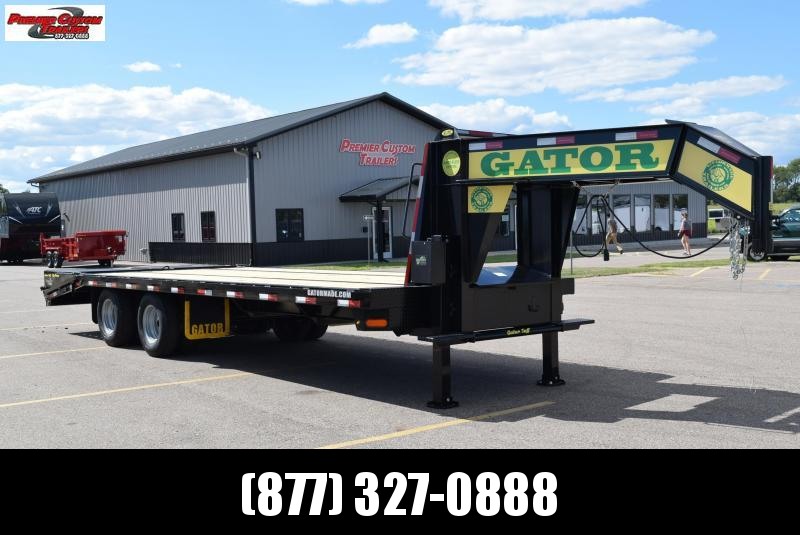 GATORMADE 20'+5' ELITE GOOSENECK HEAVY EQUIPMENT TRAILER w/ HYDRAULIC JACKS GATORMADE 20'+5' ELITE GOOSENECK HEAVY EQUIPMENT TRAILER w/ HYDRAULIC JACKS
