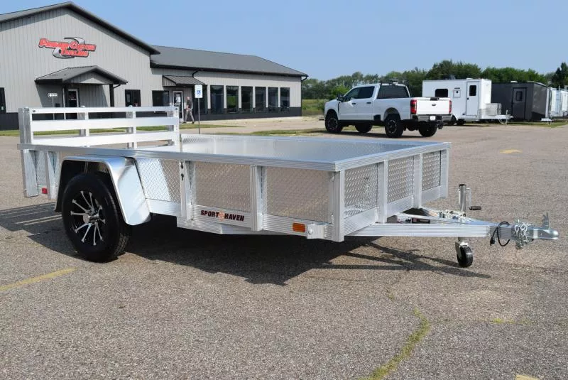 SPORT HAVEN 6x10 DELUXE SERIES UTILITY TRAILER w/ ATP SIDES AND BI-FOLD RAMP GATE