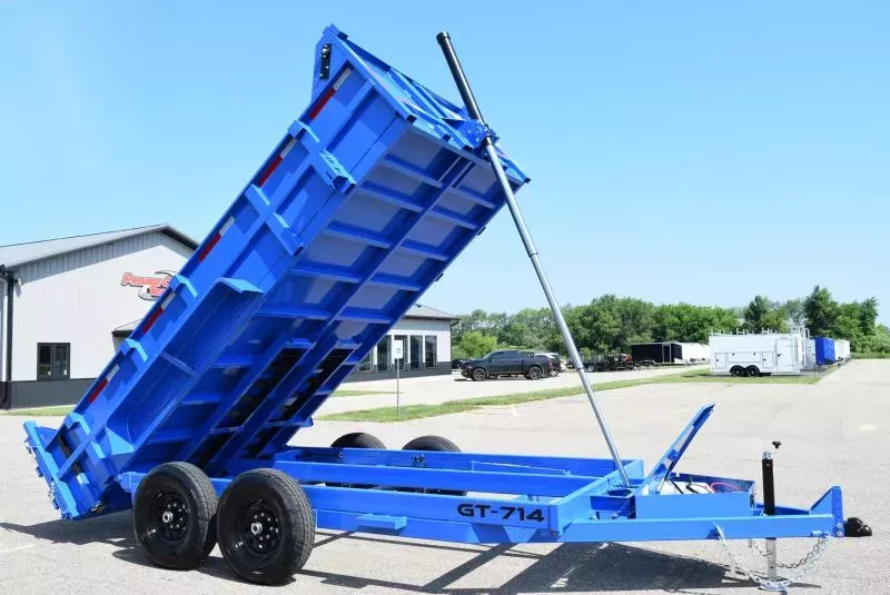 GRIFFIN 7x14 14K DUMP TRAILER w/ TELESCOPING CYLINDER