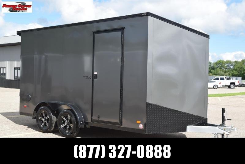 BRAVO 7.5x14 SILVER STAR *MIDNIGHT EDITION* ALUMINUM CARGO TRAILER BRAVO 7.5x14 SILVER STAR *MIDNIGHT EDITION* ALUMINUM CARGO TRAILER