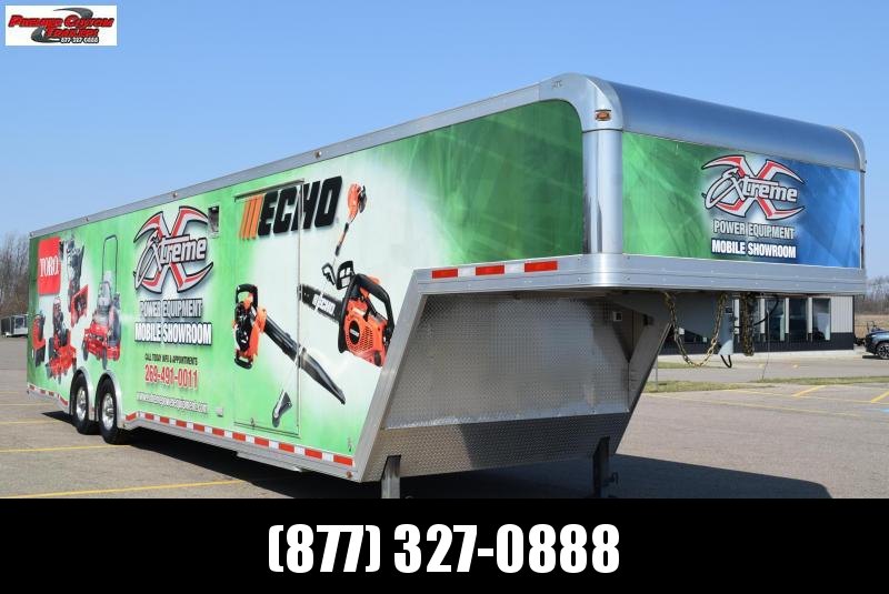 USED 2015 ATC 40' QUEST 305 GOOSENECK ENCLOSED RACE TRAILER **WRAP WILL BE REMOVED** USED 2015 ATC 40' QUEST 305 GOOSENECK ENCLOSED RACE TRAILER **WRAP WILL BE REMOVED**