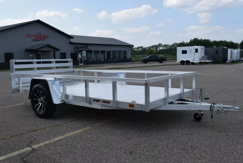 SPORT HAVEN 6x12 DELUXE SERIES UTILITY TRAILER w/ BI-FOLD RAMP GATE