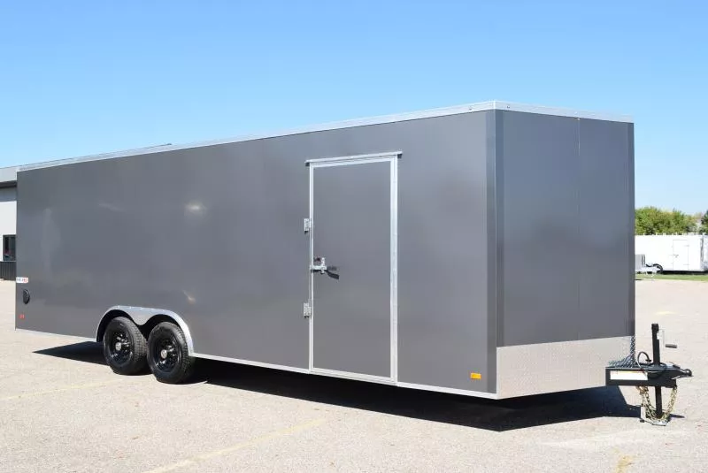 BRAVO HERO 8.5x24 ENCLOSED CAR HAULER TRAILER - 10k GVWR - .080 POLYCOR EXTERIOR
