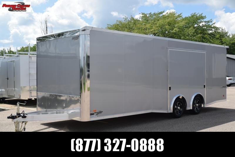 BRAVO SILVER STAR 8.5x24' ALUMINUM ENCLOSED CAR HAULER w/ PREMIUM ESCAPE DOOR BRAVO SILVER STAR 8.5x24' ALUMINUM ENCLOSED CAR HAULER w/ PREMIUM ESCAPE DOOR