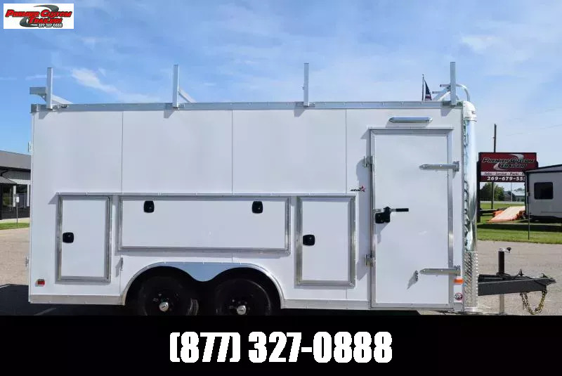 BRAVO STAR 8.5x16 PRO SERIES CONTRACTOR TRAILER w/ REAR DOUBLE DOORS