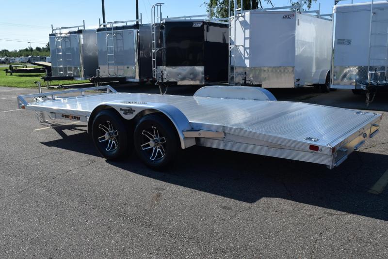 SPORT HAVEN 18' DELUXE ALUMINUM OPEN CAR HAULER 10K GVWR Custom