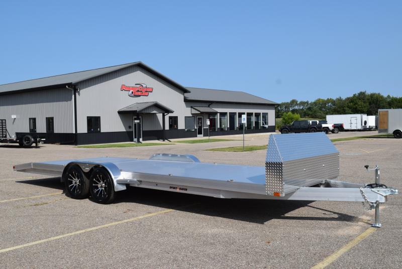 SPORT HAVEN 24' PREMIUM SERIES ALUMINUM OPEN CAR HAULER - 7K GVWR