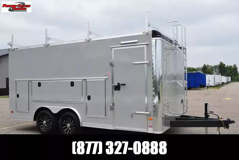 BRAVO STAR 8.5x16 PRO SERIES CONTRACTOR TRAILER w/ REAR RAMP DOOR
