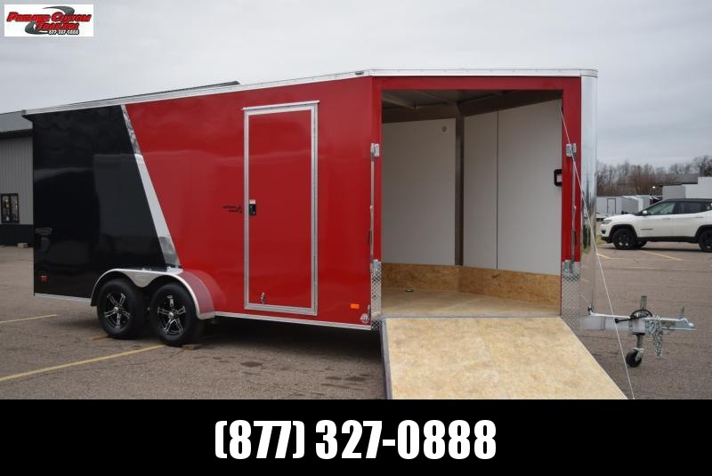 BRAVO 7x16'+5' SILVER STAR ALUMINUM SNOWMOBILE/UTV TRAILER BRAVO 7x16'+5' SILVER STAR ALUMINUM SNOWMOBILE/UTV TRAILER