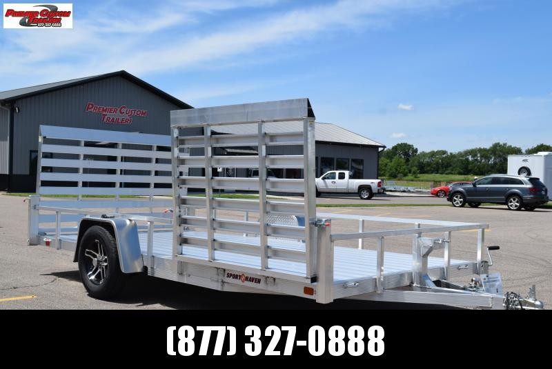 SPORT HAVEN 7x14 DELUXE SERIES UTILITY TRAILER W/ SIDE RAMP SPORT HAVEN 7x14 DELUXE SERIES UTILITY TRAILER W/ SIDE RAMP