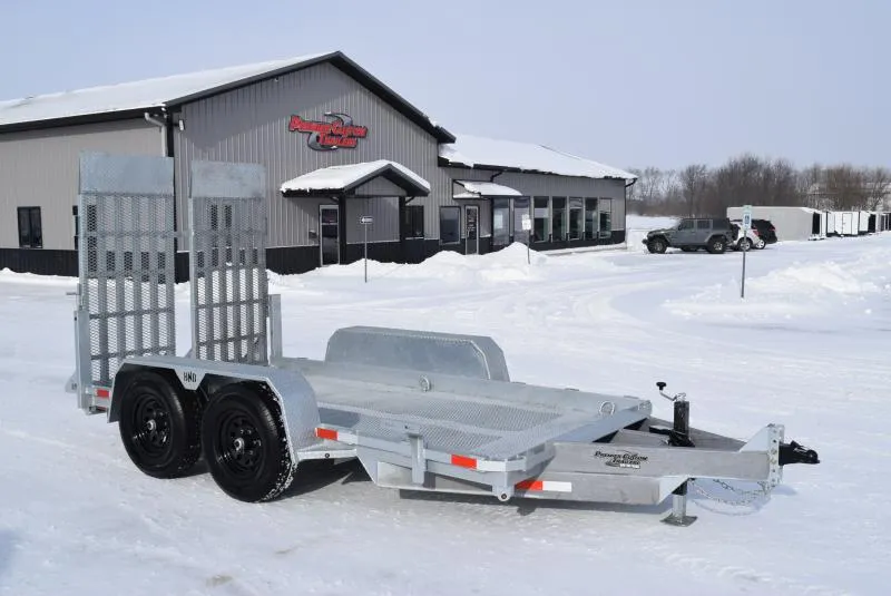 BND 6x12 GALVANIZED SCISSOR LIFT TRAILER w/ 5200LB AXLES