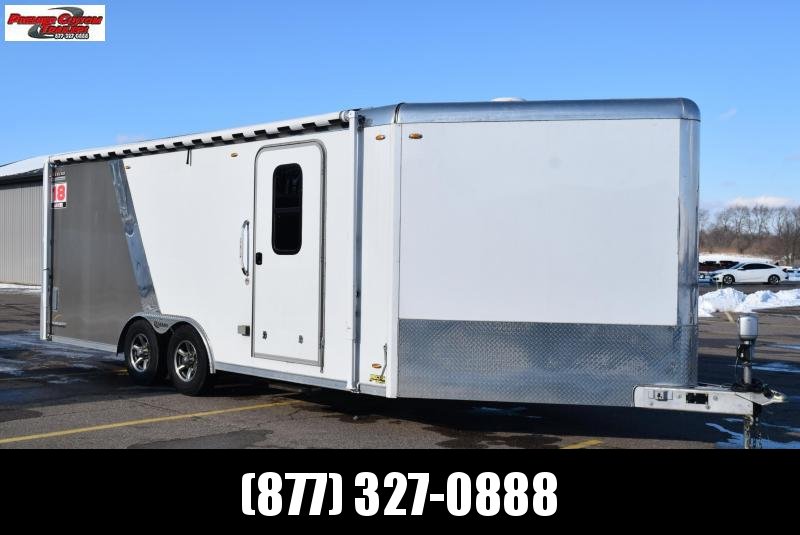 USED 2016 LEGEND 8.5x20+6 TRAILMASTER CAR HAULER/SNOWMOBILE TRAILER USED 2016 LEGEND 8.5x20+6 TRAILMASTER CAR HAULER/SNOWMOBILE TRAILER