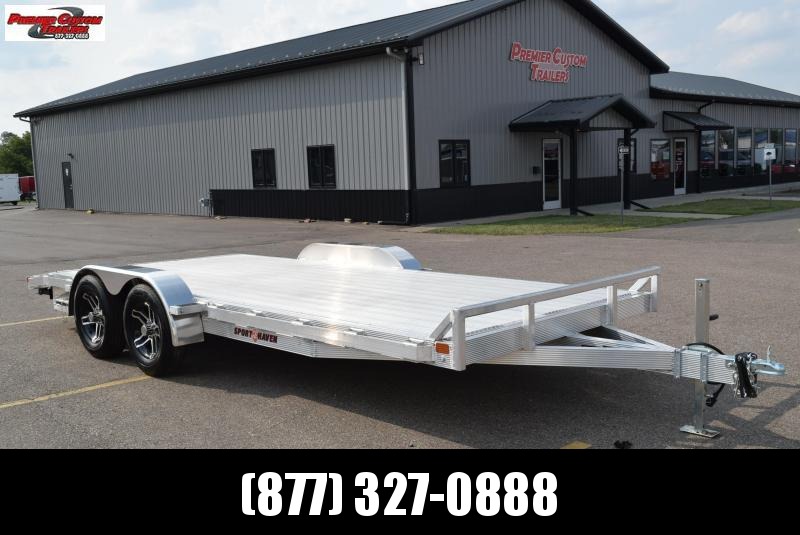 SPORT HAVEN 18' DELUXE ALUMINUM OPEN CAR HAULER SPORT HAVEN 18' DELUXE ALUMINUM OPEN CAR HAULER