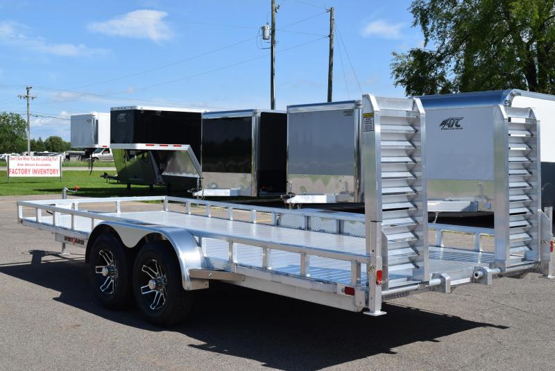 SPORT HAVEN 7x18 HEAVY DUTY EQUIPMENT TRAILER Custom Enclosed and