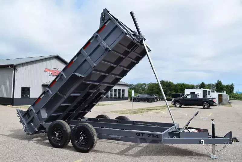 GRIFFIN 7x14 14K DUMP TRAILER w/ TELESCOPING CYLINDER