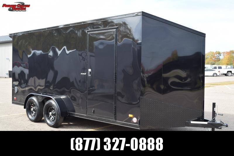 BRAVO 7x16 SCOUT *MIDNIGHT EDITION* ENCLOSED CARGO TRAILER BRAVO 7x16 SCOUT *MIDNIGHT EDITION* ENCLOSED CARGO TRAILER