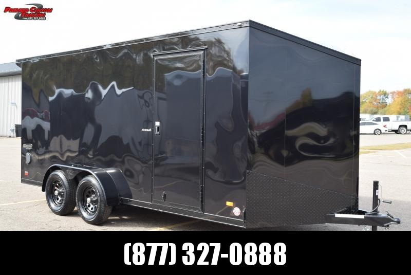 BRAVO 7x16 SCOUT *MIDNIGHT EDITION* ENCLOSED CARGO TRAILER BRAVO 7x16 SCOUT *MIDNIGHT EDITION* ENCLOSED CARGO TRAILER