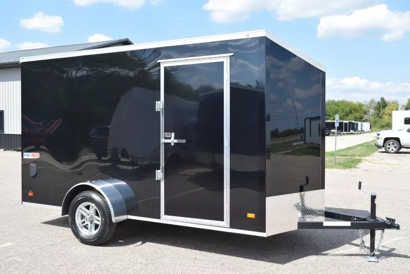 BRAVO HERO 6x12 ENCLOSED CARGO TRAILER - POLYCOR .080 EXTERIOR