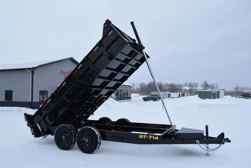 GRIFFIN 7x14 14K DUMP TRAILER w/ TELESCOPING CYLINDER