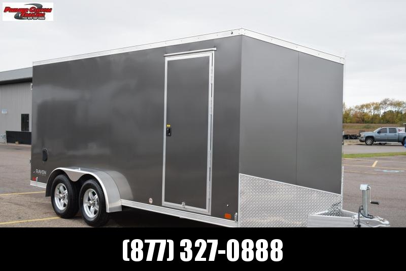 ATC 7x16 RAVEN ALUMINUM CARGO TRAILER w/ REAR DOUBLE DOORS ATC 7x16 RAVEN ALUMINUM CARGO TRAILER w/ REAR DOUBLE DOORS
