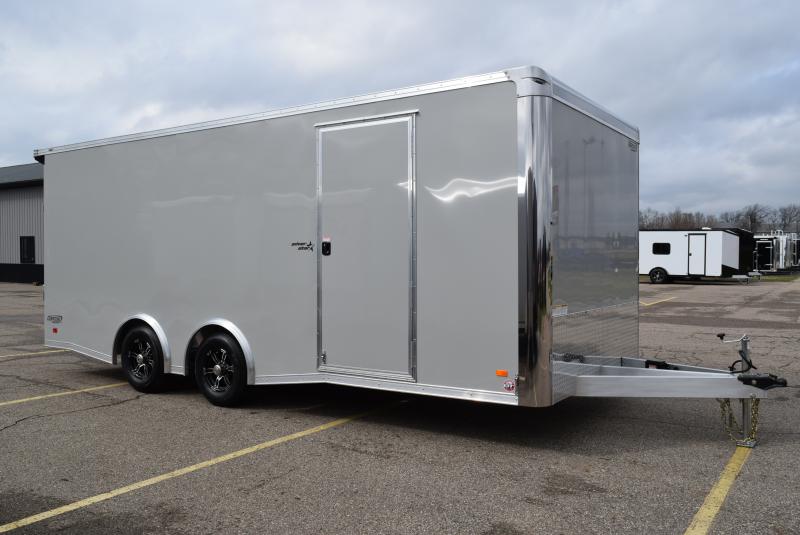BRAVO SILVER STAR 8.5x20' ALUMINUM ENCLOSED CAR HAULER w/ 5200lb AXLES