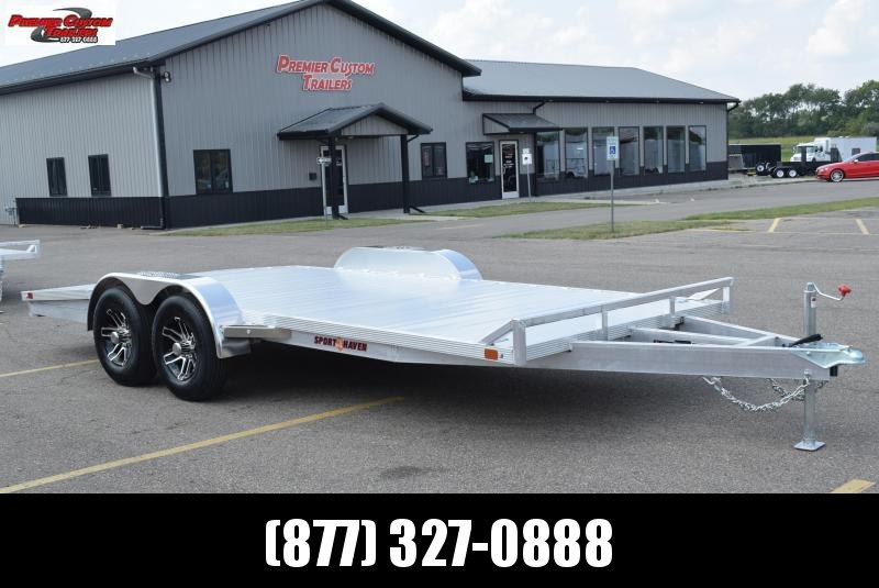 SPORT HAVEN 18' DELUXE ALUMINUM OPEN CAR HAULER SPORT HAVEN 18' DELUXE ALUMINUM OPEN CAR HAULER