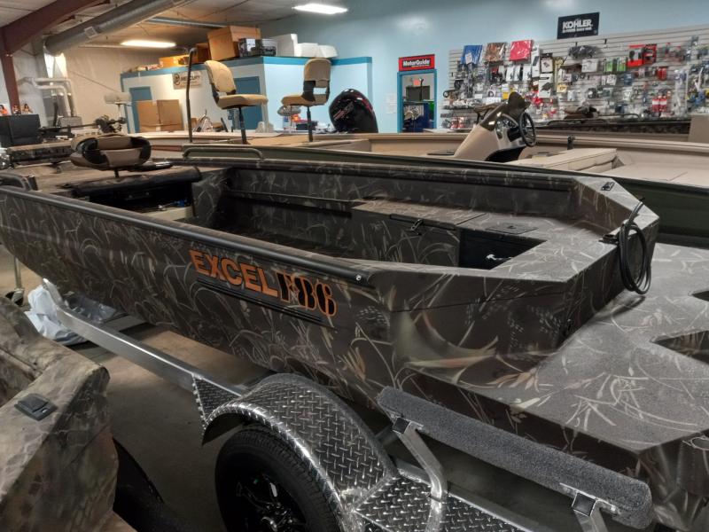 2024 Excel Boats 1754 Shallow Water F86 Hunting Boat Legacy Marine