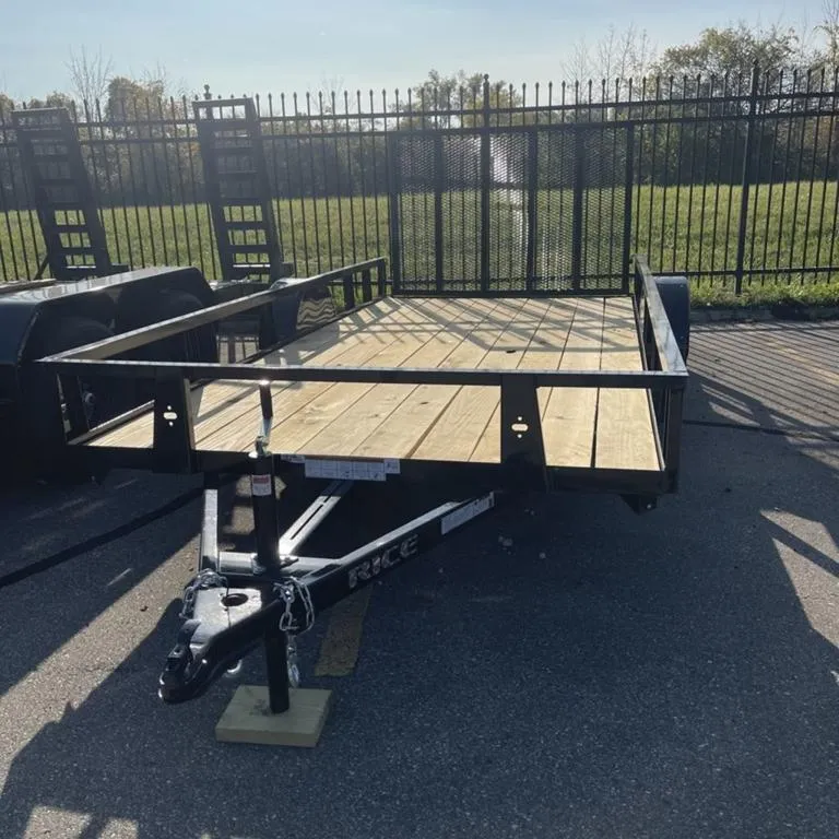 2025 Rice Trailers Single Utility 76" x 14' 