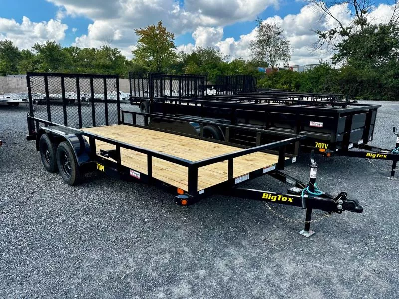 2026 Big Tex Trailers 70PI-16 (83"x16') 7K Tandem Axle Utility Trailer