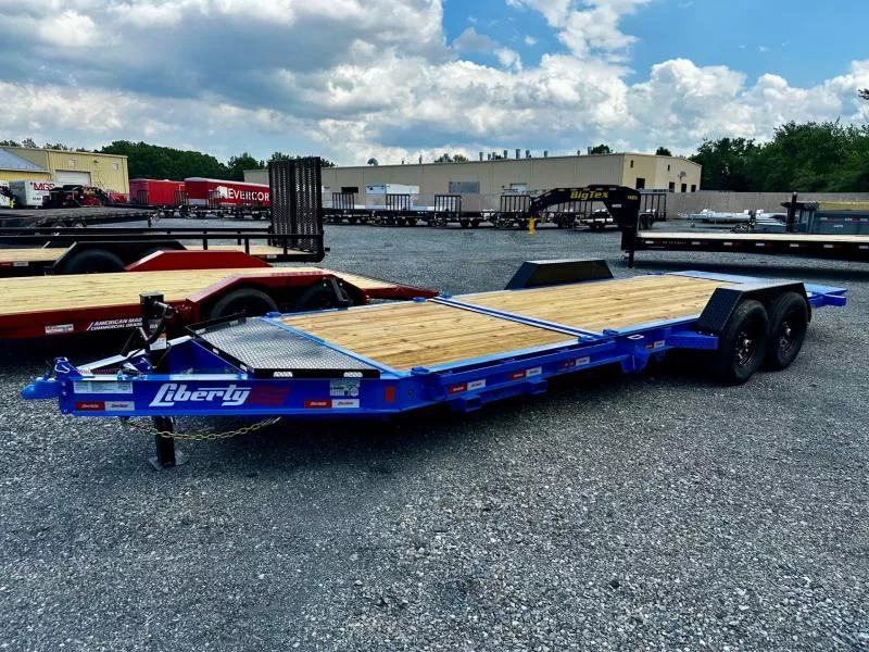 2025 Liberty LT14K83X22SPB8WF (83"x22') HD 15.4K Tilt Equipment Trailer