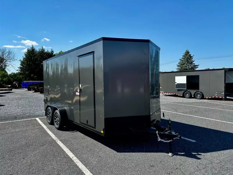 2026 Cargo Express (7'x16') V-nose Blackout Cargo / Enclosed Trailer