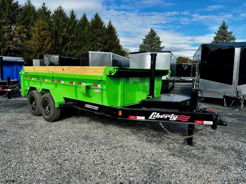 2026 Liberty LD14K83x14B8TS (83"x14') 15.4K HD Telescopic Dump Trailer
