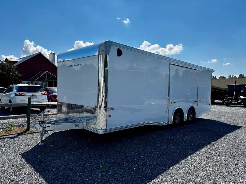 2026 Alcom-Stealth C8.5X24SCH-IF (8.5'x24') 10K All Aluminum Car / Racing Trailer