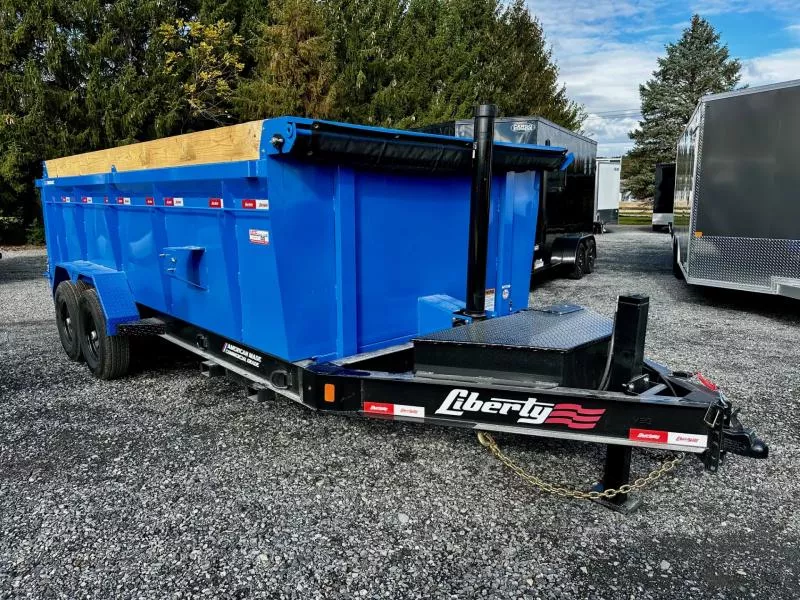 2026 Liberty LD14K83x16B8TSHS (83"x16') 15.4K HD High Side Telescopic Dump Trailer
