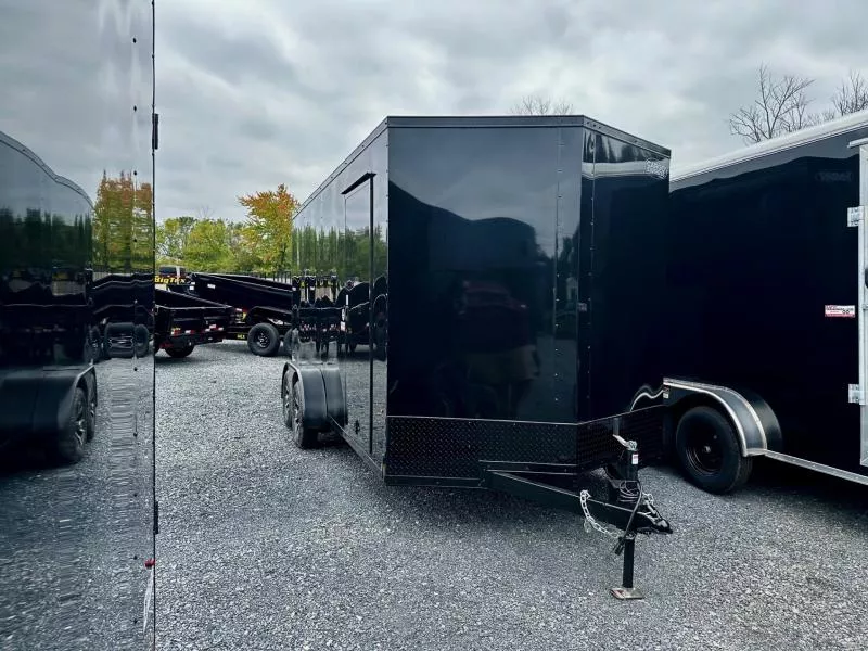 2026 Cargo Express (7'x16') V-nose Blackout Cargo / Enclosed Trailer
