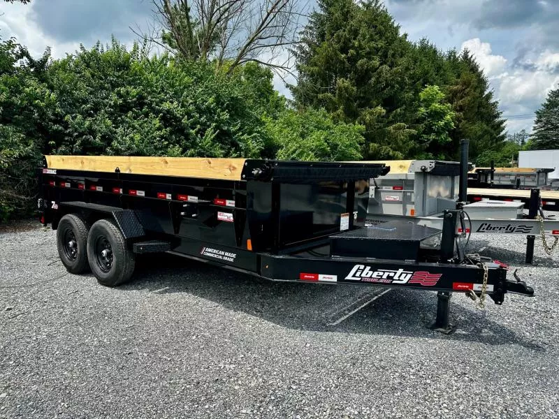 2025 Liberty LD14K83x14B8S (83"x14') 15.4K Tandem Axle Dump Trailer