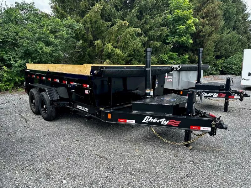 2025 Liberty LD14K83x14B8TS (83"x14') 15.4K HD Telescopic Dump Trailer