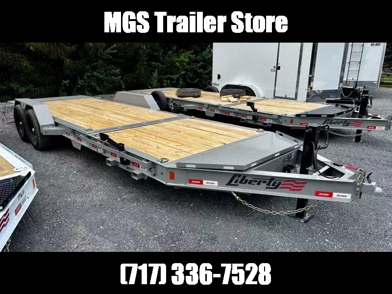 2025 Liberty LT14K83X22SPB8WF (83"x22') HD 15.4K Tilt Equipment Trailer 1754077573