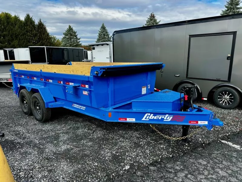 2026 Liberty LD14K83x14B8S (83"x14') 15.4K Tandem Axle Dump Trailer