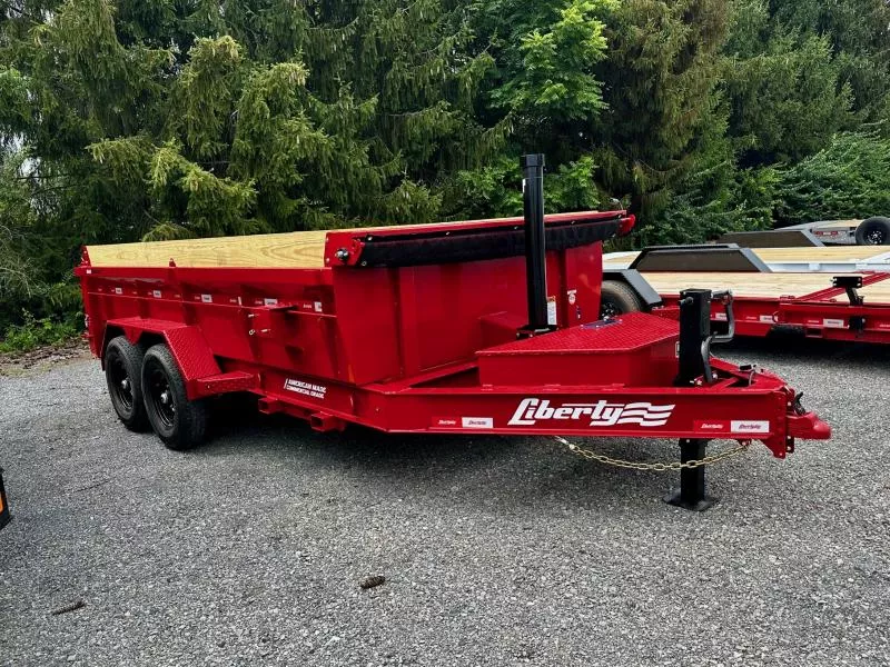 2026 Liberty LD14K83x14B8TS (83"x14') 15.4K HD Telescopic Dump Trailer