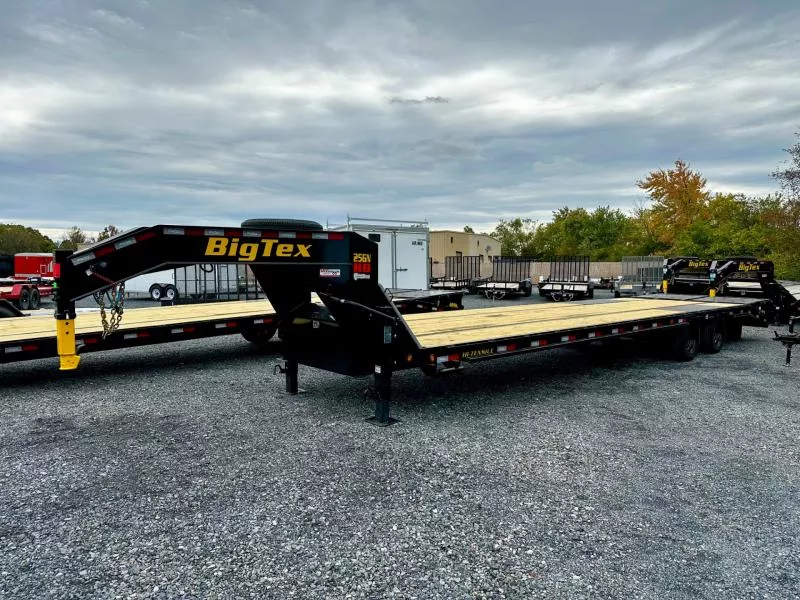 2026 Big Tex Trailers 25GN-35D5A-MRBK (102"x30'+5') 25.9K Gooseneck Flatbed Trailer w/MEGA Ramps